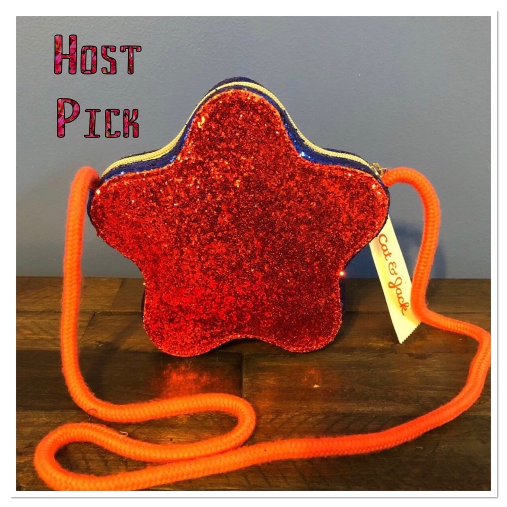 š„ Host Pickš„NWT Cat & Jack sequin star bag - Picture 1 of 9
